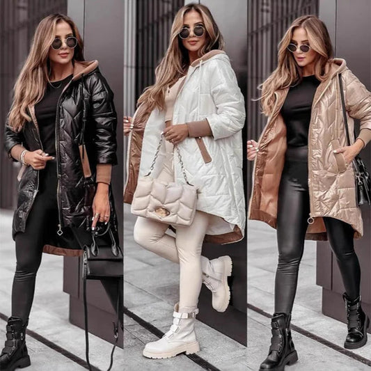 《Winter's Chic Must-Have💖 Women's Cozy Irregular Hem Jacket》