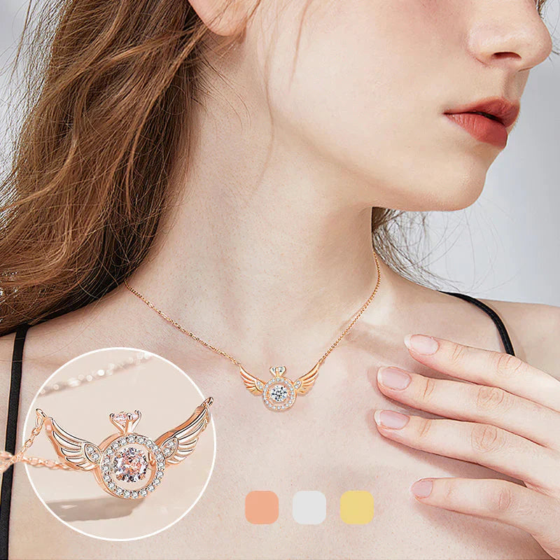 💖HOT SALE 49% OFF💖✨Angel Wings Necklace ✨Embrace Heavenly Protection, Purity, and Everlasting Love 🌟💎