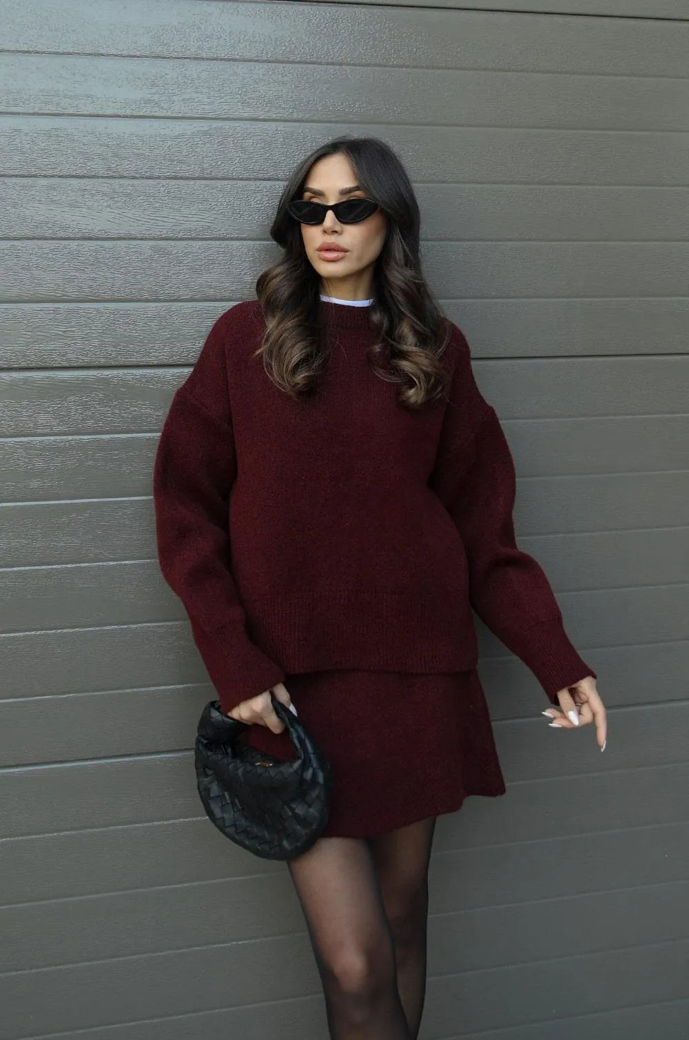 🎅Christmas Pre-sale🎁Knitted woolen dress set