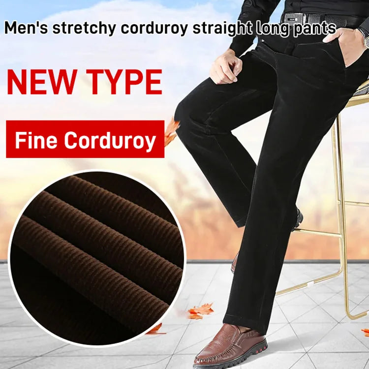 🔥Last Day Sale 49%🔥Men's Stretchy Corduroy Straight Long Pants