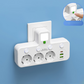 🔌¡49% de descuento! Adaptador de corriente europeo con 4 tomas de corriente: interruptores independientes, diseño compacto y máxima seguridad.