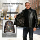 ❄️ 2026 Luxe Warmth | Chaqueta de cuero con forro de felpa para hombre | Estilo listo para el invierno 🔥【NUEVO】