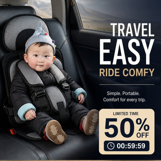 📢📢 ¡50% DE DESCUENTO! ⏰ Silla de Coche Portátil – 5 Puntos de Seguridad· Se Pliega en Cualquier Lugar