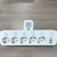 🔌¡49% de descuento! Adaptador de corriente europeo con 4 tomas de corriente: interruptores independientes, diseño compacto y máxima seguridad.