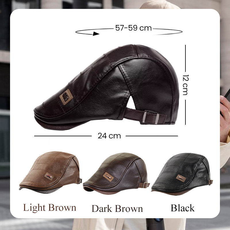 🔥2025 New Arrival Pre-Sale🍃Leather Beret