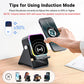 Altavoz Bluetooth Inalámbrico 5 en 1 con Carga Inductiva y Soporte Ajustable para Teléfono