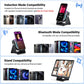 Altavoz Bluetooth Inalámbrico 5 en 1 con Carga Inductiva y Soporte Ajustable para Teléfono