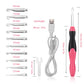 Agujas de ganchillo con luz LED, 11 piezas