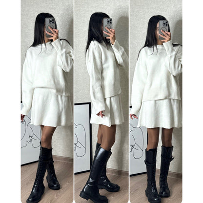 🎅Christmas Pre-sale🎁Knitted woolen dress set