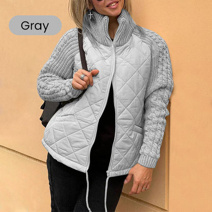 ❄️Winter Specials❄️Women's Knit Patchwork Puffy Jacket