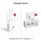 🔥【1° Más Vendido】🔥 Amplificador WiFi 2025, 1200Mbps Banda Dual (5GHz/2.4GHz), Amplificador de Señal, Cubre 10,000 pies² y 50 Dispositivos, Repetidor con Puerto Ethernet.