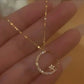 💕 Compre 1 y llévese 1 gratis💕 Noche Brillante: Collar Luna y Estrella 🌙