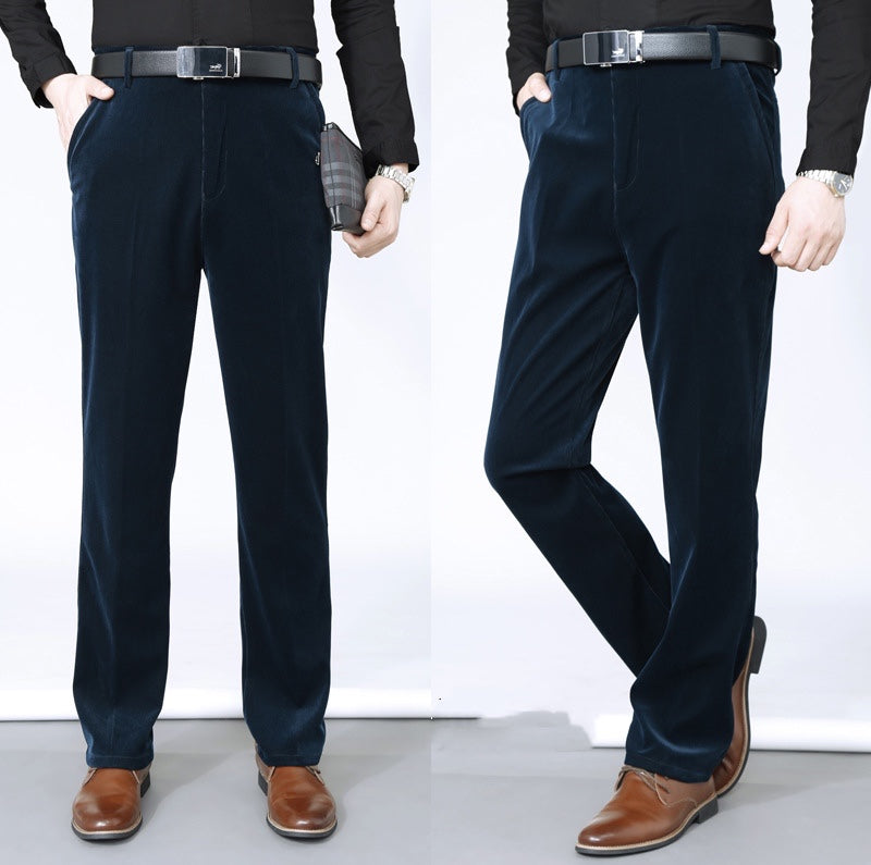 🔥Last Day Sale 49%🔥Men's Stretchy Corduroy Straight Long Pants