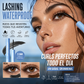 ⏰50% DE DESCUENTO! 💖 Máscara de pestañas resistente al agua con efecto alargador y rizador – Volumen, larga duración y sin manchas ✨