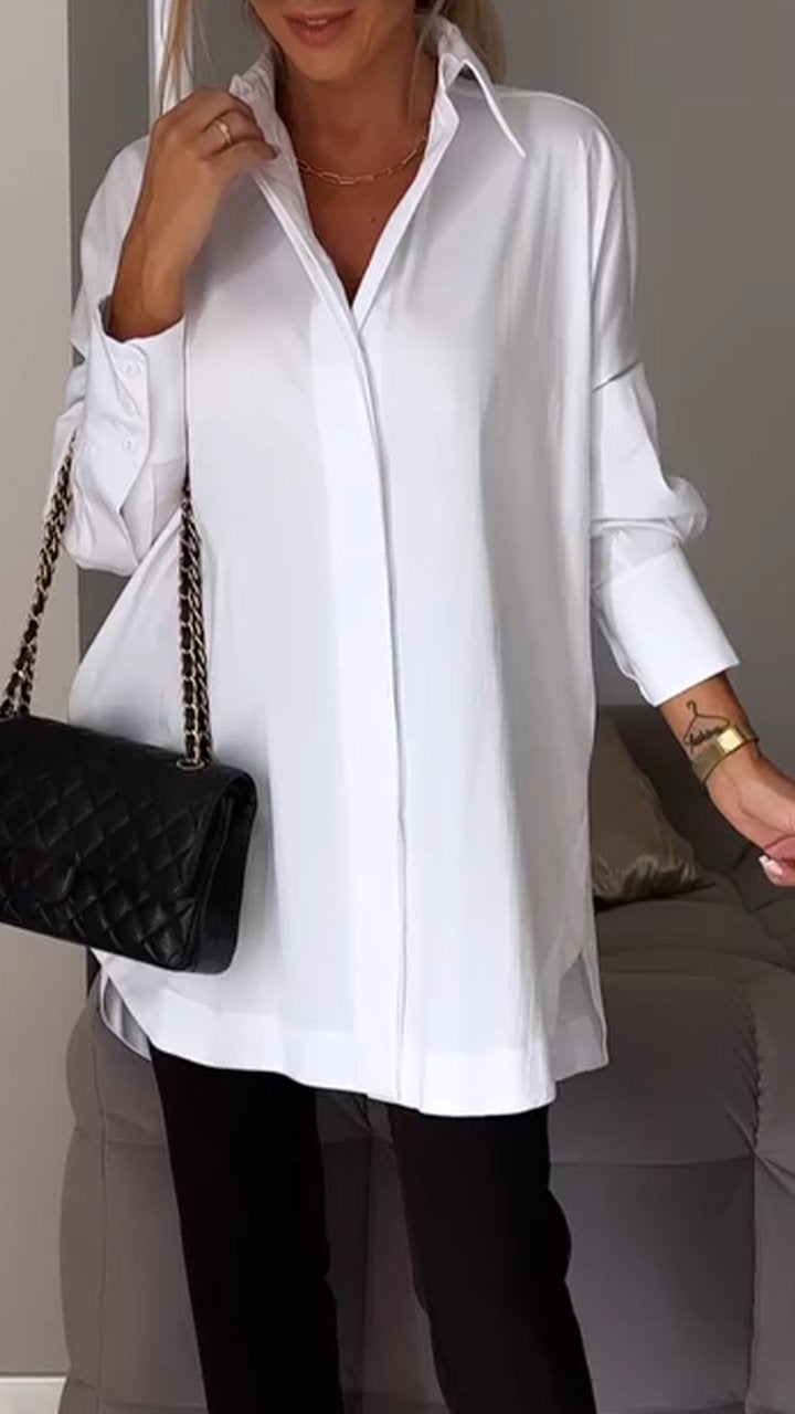 🎁Limited time 49% OFF⏳Lapel Slit Shirt