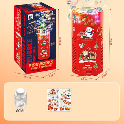 🎉 ¡Feliz Año Nuevo! 🎆 Máquina de Burbujas Iluminada – Diversión y Magia para Toda la Familia ✨🫧