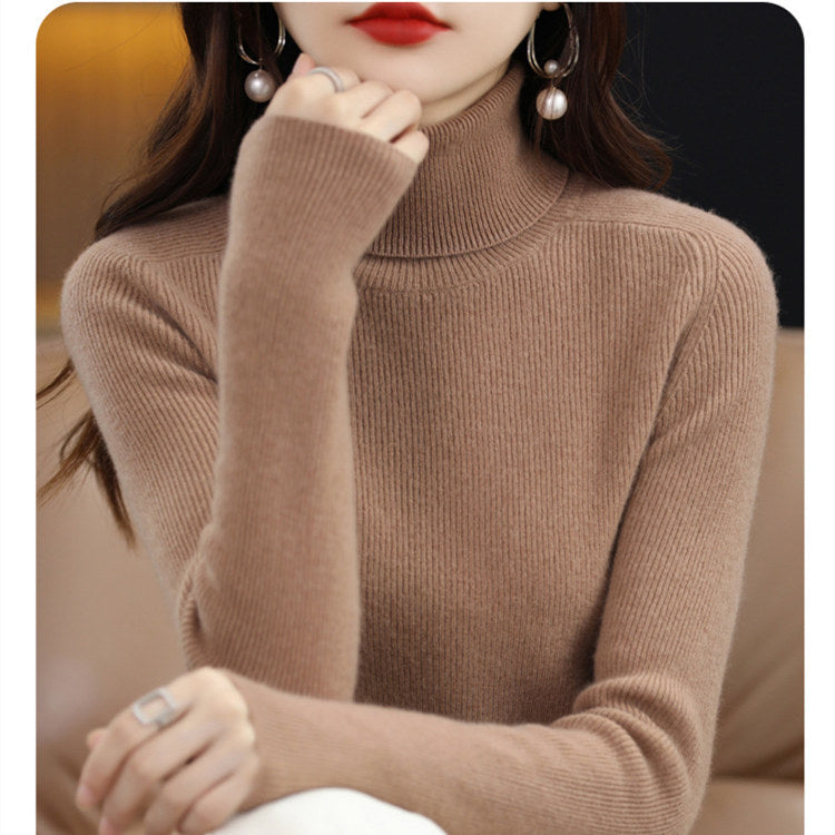 🎅Christmas Specials 50% OFF🎁🎄Women's Solid Color Turtleneck Thermal Sweater