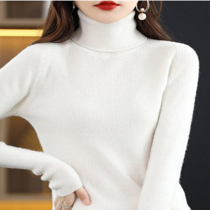 🎅Christmas Specials 50% OFF🎁🎄Women's Solid Color Turtleneck Thermal Sweater