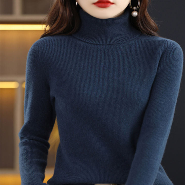 🎅Christmas Specials 50% OFF🎁🎄Women's Solid Color Turtleneck Thermal Sweater