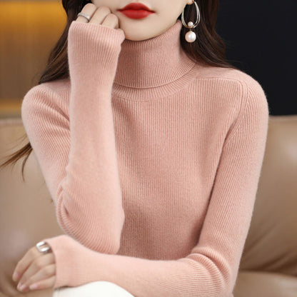 🎅Christmas Specials 50% OFF🎁🎄Women's Solid Color Turtleneck Thermal Sweater