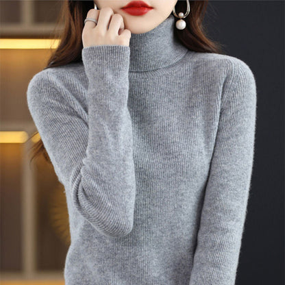 🎅Christmas Specials 50% OFF🎁🎄Women's Solid Color Turtleneck Thermal Sweater