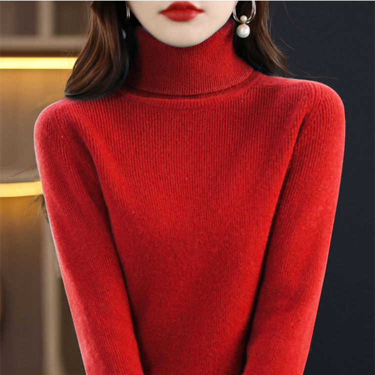 🎅Christmas Specials 50% OFF🎁🎄Women's Solid Color Turtleneck Thermal Sweater