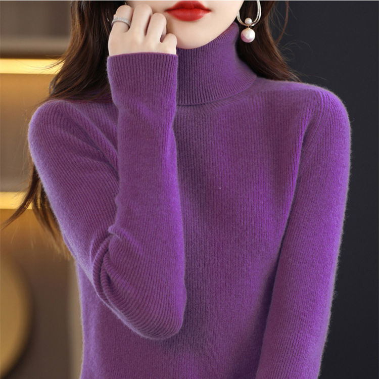 🎅Christmas Specials 50% OFF🎁🎄Women's Solid Color Turtleneck Thermal Sweater