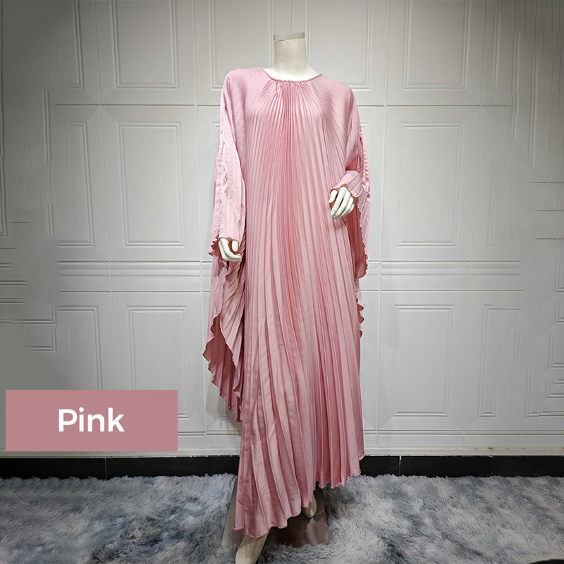 🎅Xmas Sales - 50% OFF🎄Women’s Elegant Pleated Loose Fit Flowy Long Dress