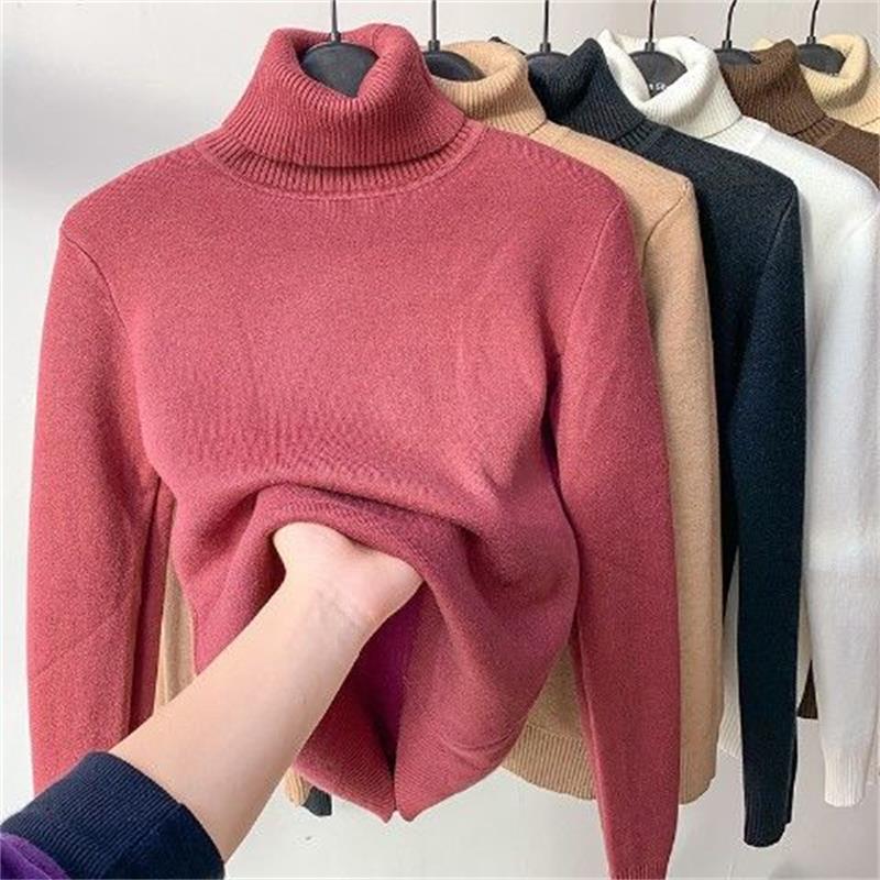 🎅New Year Specials 49% OFF🎁Winter fleece thick knitted bottoming shirt