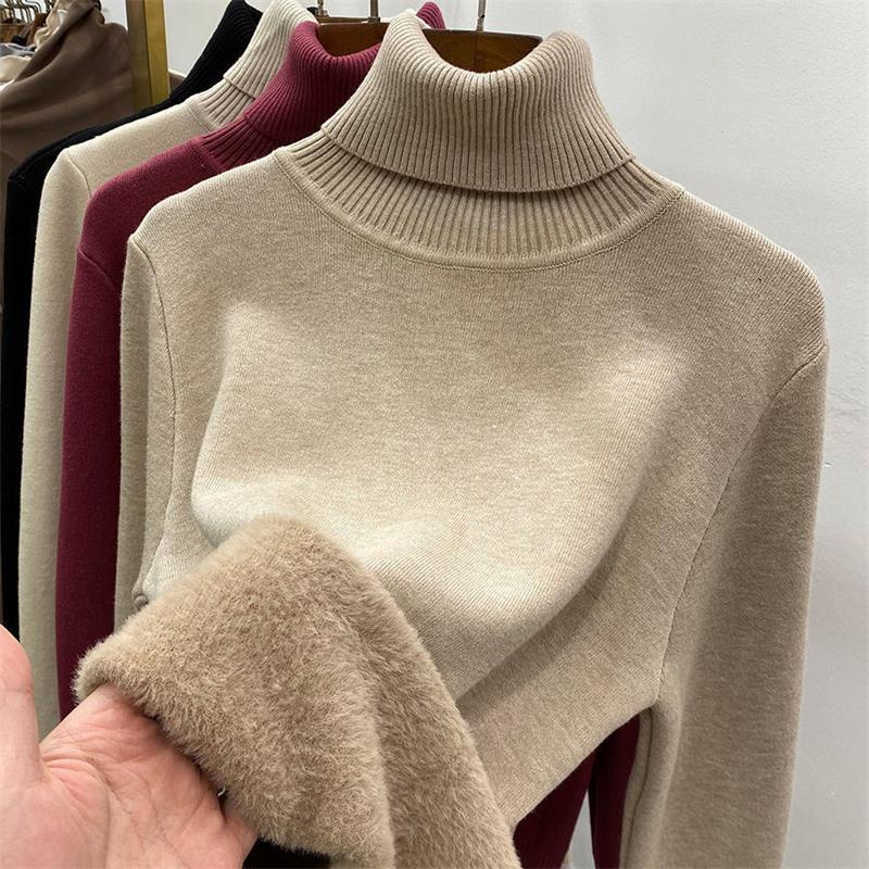 🎅New Year Specials 49% OFF🎁Winter fleece thick knitted bottoming shirt