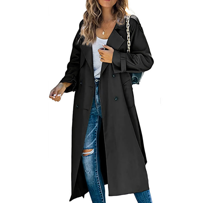 🎅Xmas Sales - 50% OFF🎄Women's Vintage Long Trench Coat