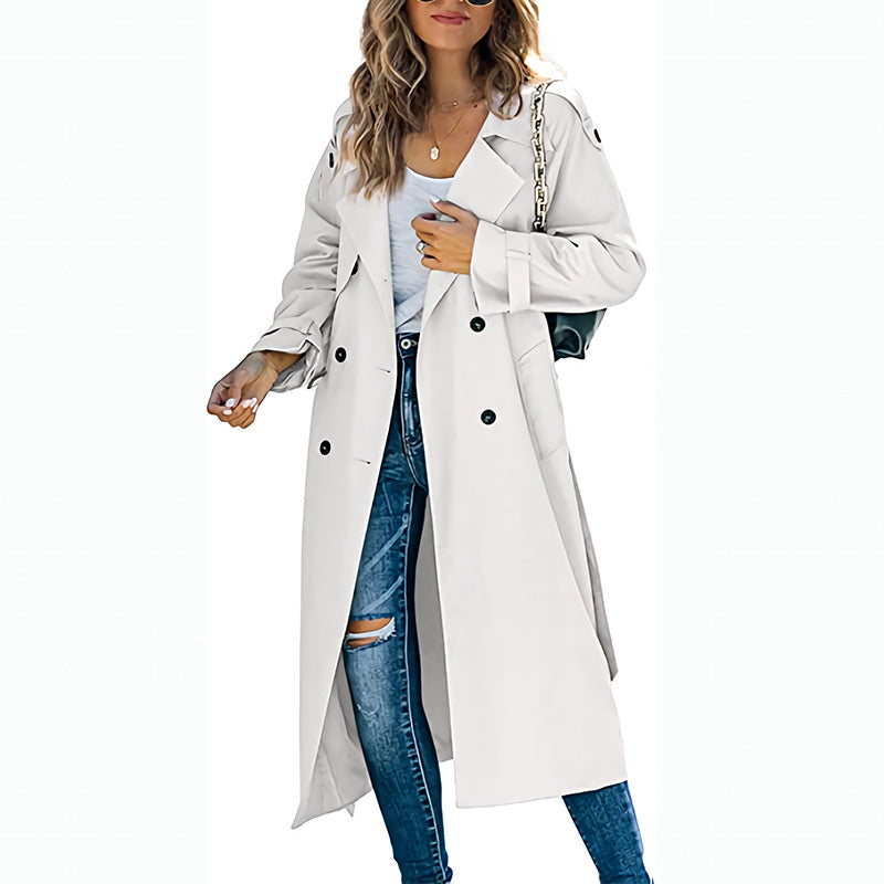 🎅Xmas Sales - 50% OFF🎄Women's Vintage Long Trench Coat