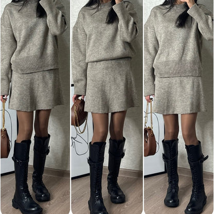 🔥Early Winter Sale 49% OFF⏰Knitted woolen dress set