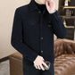Chaqueta cálida de cuadros para hombre