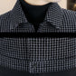Chaqueta cálida de cuadros para hombre
