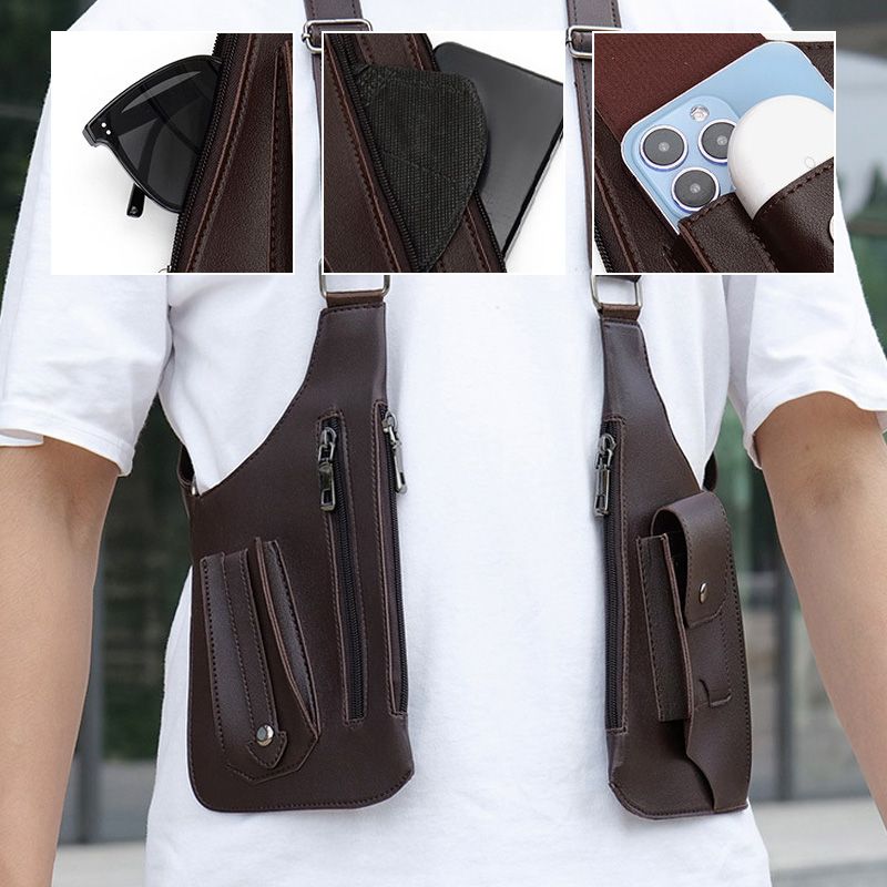 Hot Sale 49% OFF🎒Men's Anti-Theft Multi-Pocket Double-shoulder Tactical Bag