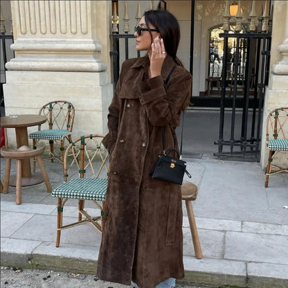 ✈️free shipping Women's Warm and Comfortable Waist-Tied Long Coat