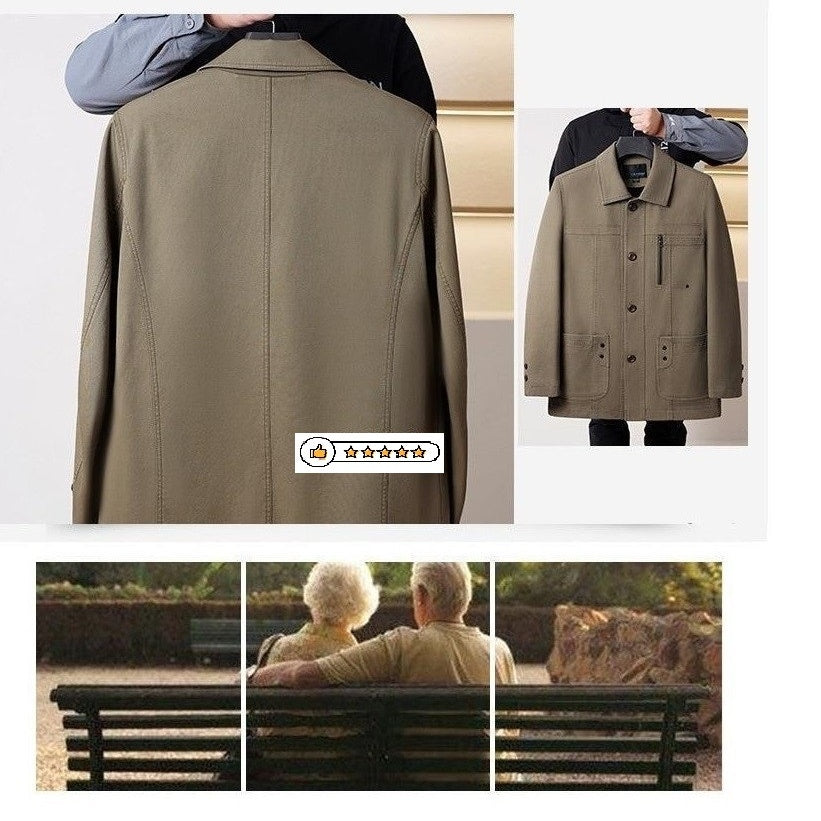 🎄55% discount🎄-Pure cotton coat, the perfect combination of elegance and comfort for men!