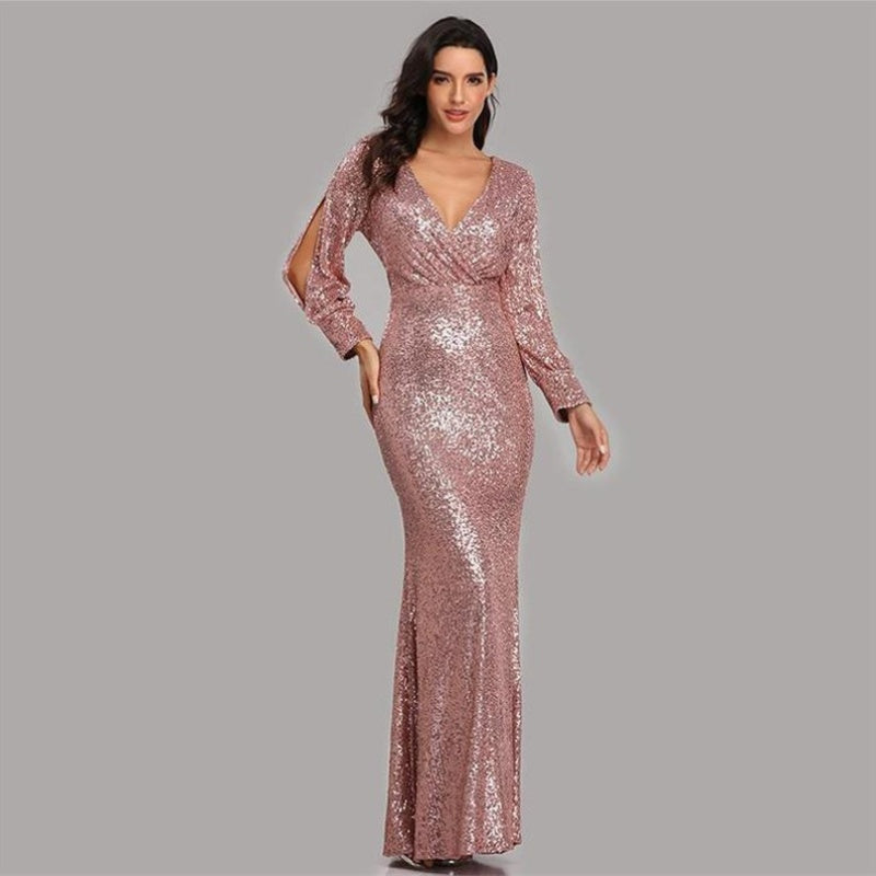 🎅Christmas Pre-sale🎁Women's Sequin Evening Dress