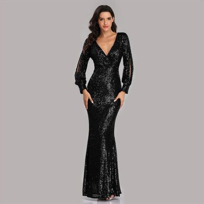 🎅Christmas Pre-sale🎁Women's Sequin Evening Dress