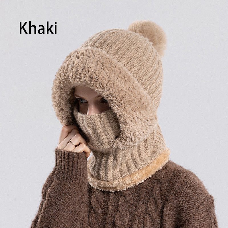 ✨Winter Offer💖Women's Winter One-Piece Knitted Beanie Scarf Mask