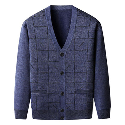 🎅Xmas Sales - 50% OFF🎄Men's Casual Thermal Plush Cardigan -Nice Gift for Father!