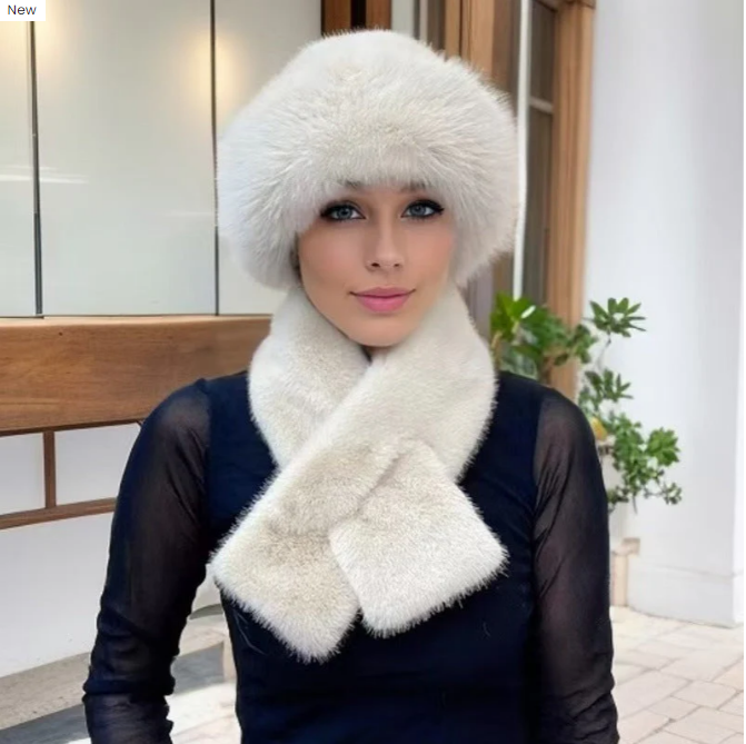 ❄️Winter Specials❄️Winter Plush Thickened Scarf and Hat Warm Set