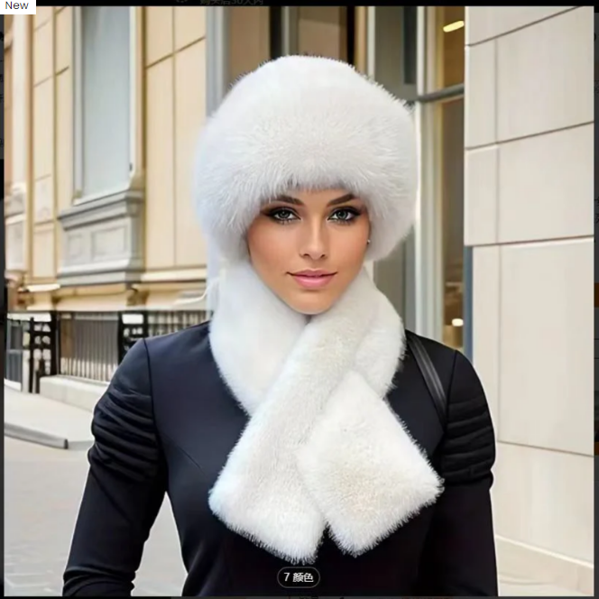 ❄️Winter Specials❄️Winter Plush Thickened Scarf and Hat Warm Set