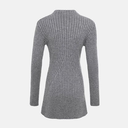 🎅Xmas Sales - 50% OFF🎄Women’s Ribbed Knit A-Line Mini Dress