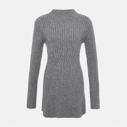 🎅Xmas Sales - 50% OFF🎄Women’s Ribbed Knit A-Line Mini Dress