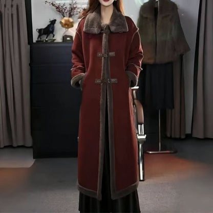 ❄️Winter Specials❄️ Stylish Plush Lined Overcoat for Women