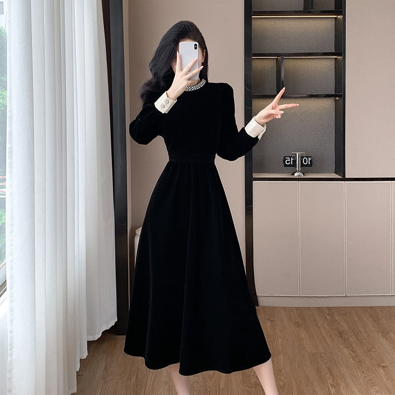 🎅Xmas Sales - 50% OFF🎄Women’s Elegant Round Neck Long Sleeve Dress