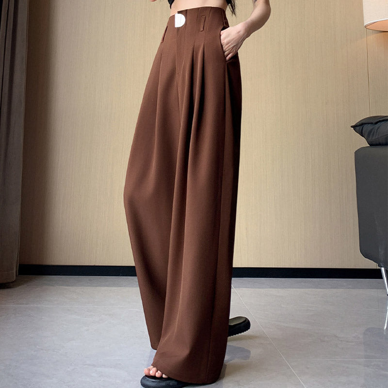 🔥2025 New Arrival Pre-Sale🍃Women's High-Waisted Wide-Leg Suit Pants