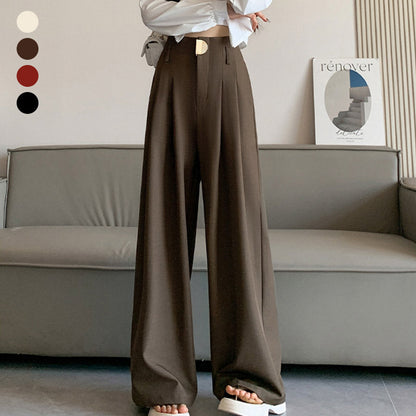 🔥2025 New Arrival Pre-Sale🍃Women's High-Waisted Wide-Leg Suit Pants